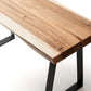Suar Wood Solid Bench with Flat Iron Legs