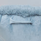 Almohada de respaldo de almohada de piel sintética lanuda, 20" x 18" x 17"