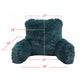 Shaggy Faux Fur Bedrest Pillow Backrest Pillow, 20" x 18" x 17"