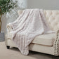 Jacquard Rabbit Faux Fur Throw Blanket-50‘’x60&