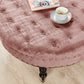 Textured Velvet Round Coffee Table-34&
