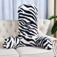 Zebra Faux Fur Medium/Large Size Bedrest Pillow Backrest Pillow