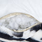 Funda de almohada para reposacamas de tamaño mediano/grande de piel sintética de cebra
