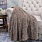 Colleen Air Brushed Faux Fur Throw Blanket - 60‘’x70&